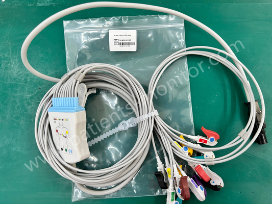Mortara Q-Stress 60-00186-01 IEC 10 โลด 12 ปิน EKG ECG Cable DLMOR-011-05 รองรับใหม่